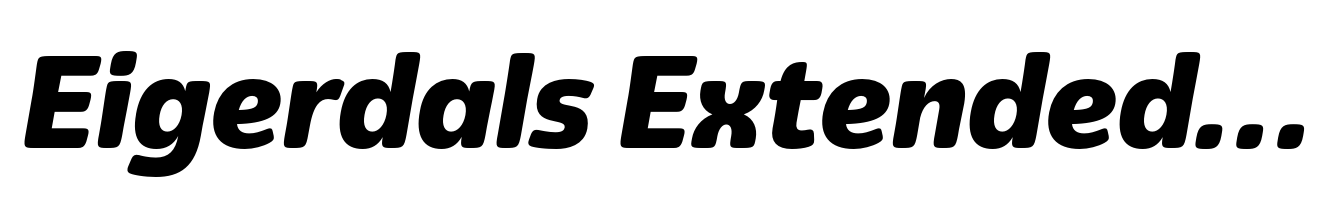 Eigerdals Extended Heavy Italic